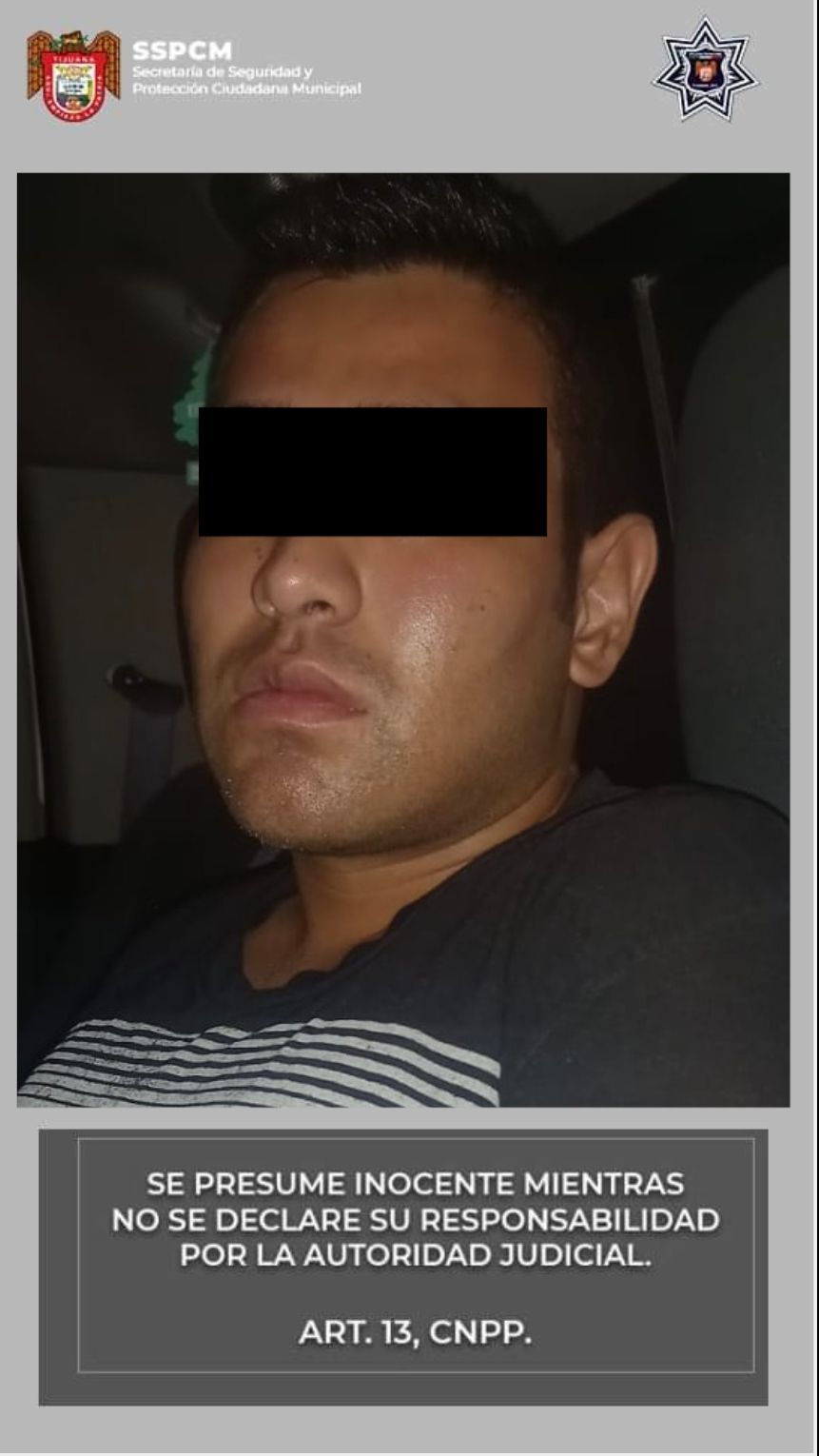 Policía de Tijuana arrestó a sujeto por robo a conductor de UBER