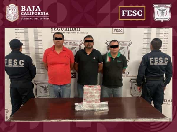 Captura FESC a seis en posesión de metanfetamina