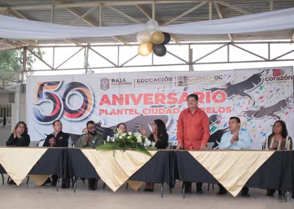 Celebra COBACH BC el 50 aniversario del plantel Ciudad Morelos