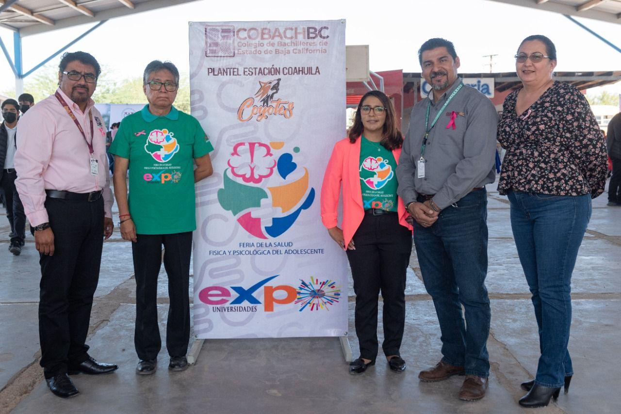 Realiza COBACH BC plantel estación Coahuila feria de la salud física y psicológica del adolescente