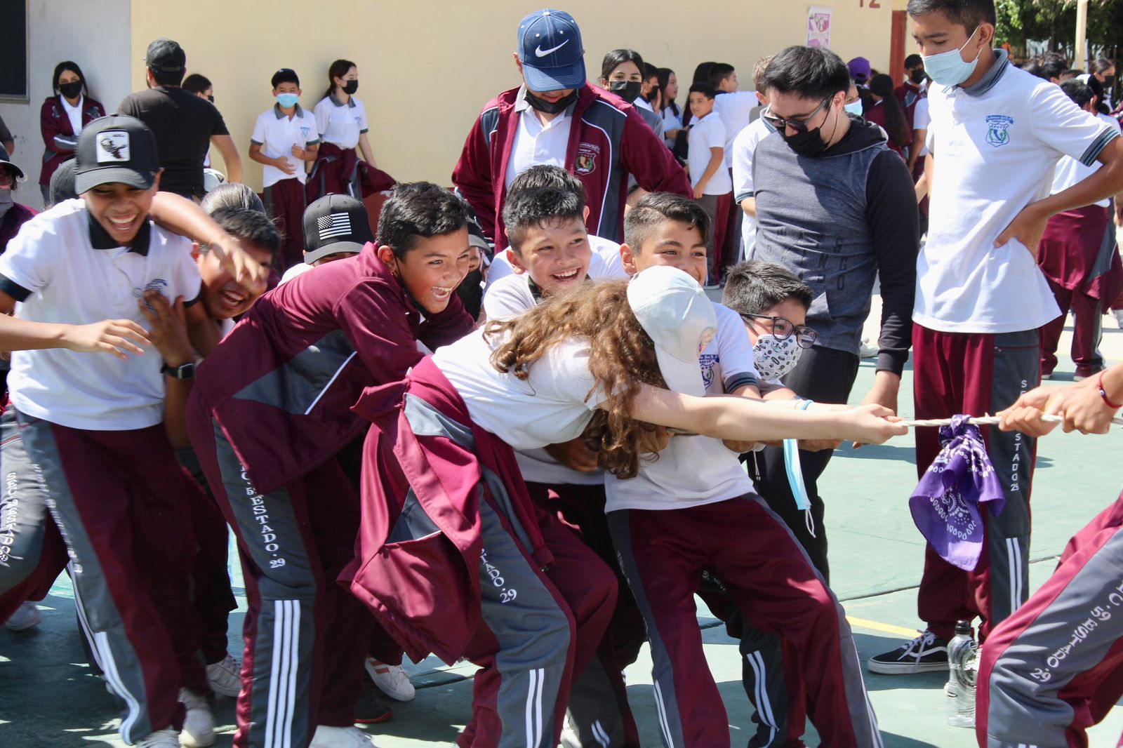 Estudiantes de la secundaria no. 22 participaron en rally deportivo del IMJUV