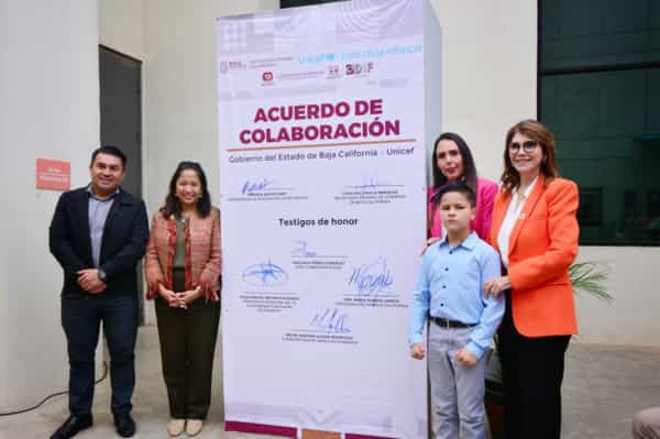 Ratifican Gobierno del Estado y UNICEF compromiso con la niñez bajacaliforniana