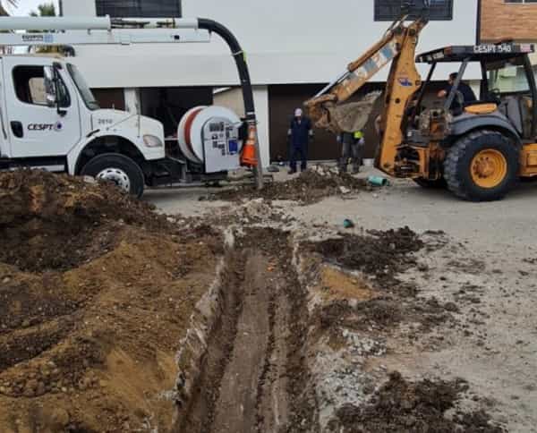 Trabaja CESPT para mejorar la infraestructura de saneamiento en la colonia Las Huertas