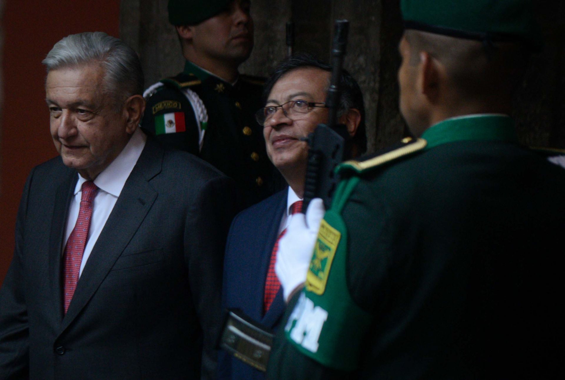 AMLO recibe a Gustavo Petro en Palacio Nacional