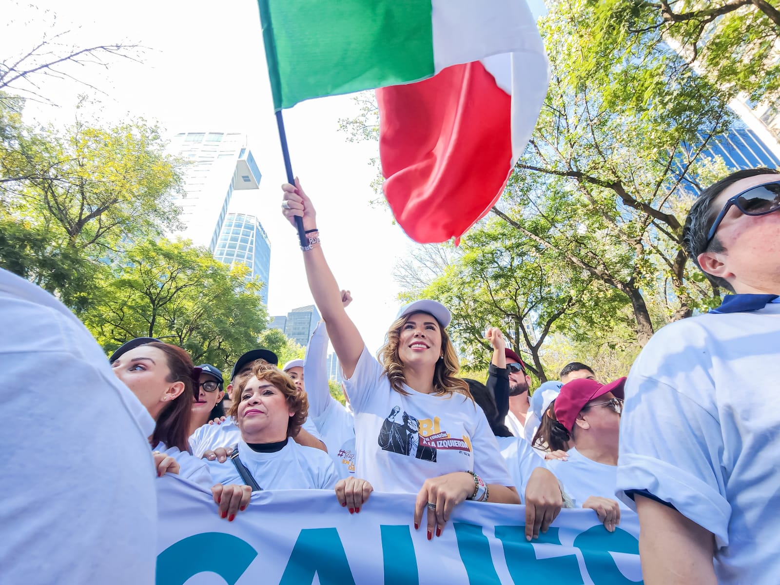 Compaña Marina del Pilar a presidente López Obrador y respalda su trabajo por el bien de las y los mexicanos