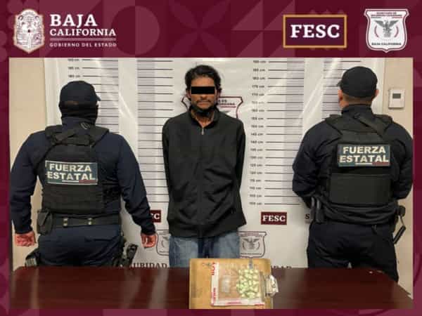 Detiene FESC a seis hombres con drogas en Mexicali y Tijuana