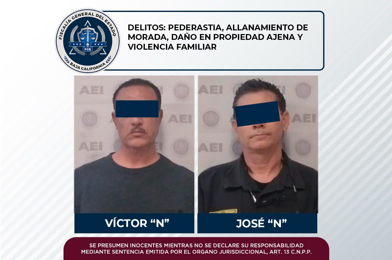 Por allanamiento de morada, daño en propiedad ajena y violencia familiar, un hombre es aprehendido por la agencia estatal de investigación