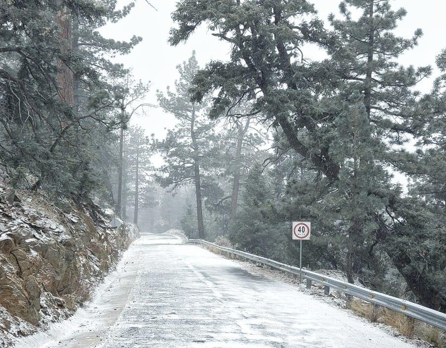 Cae primera nevada de la temporada invernal 2022-2023 y continúa frente frío: CEPC