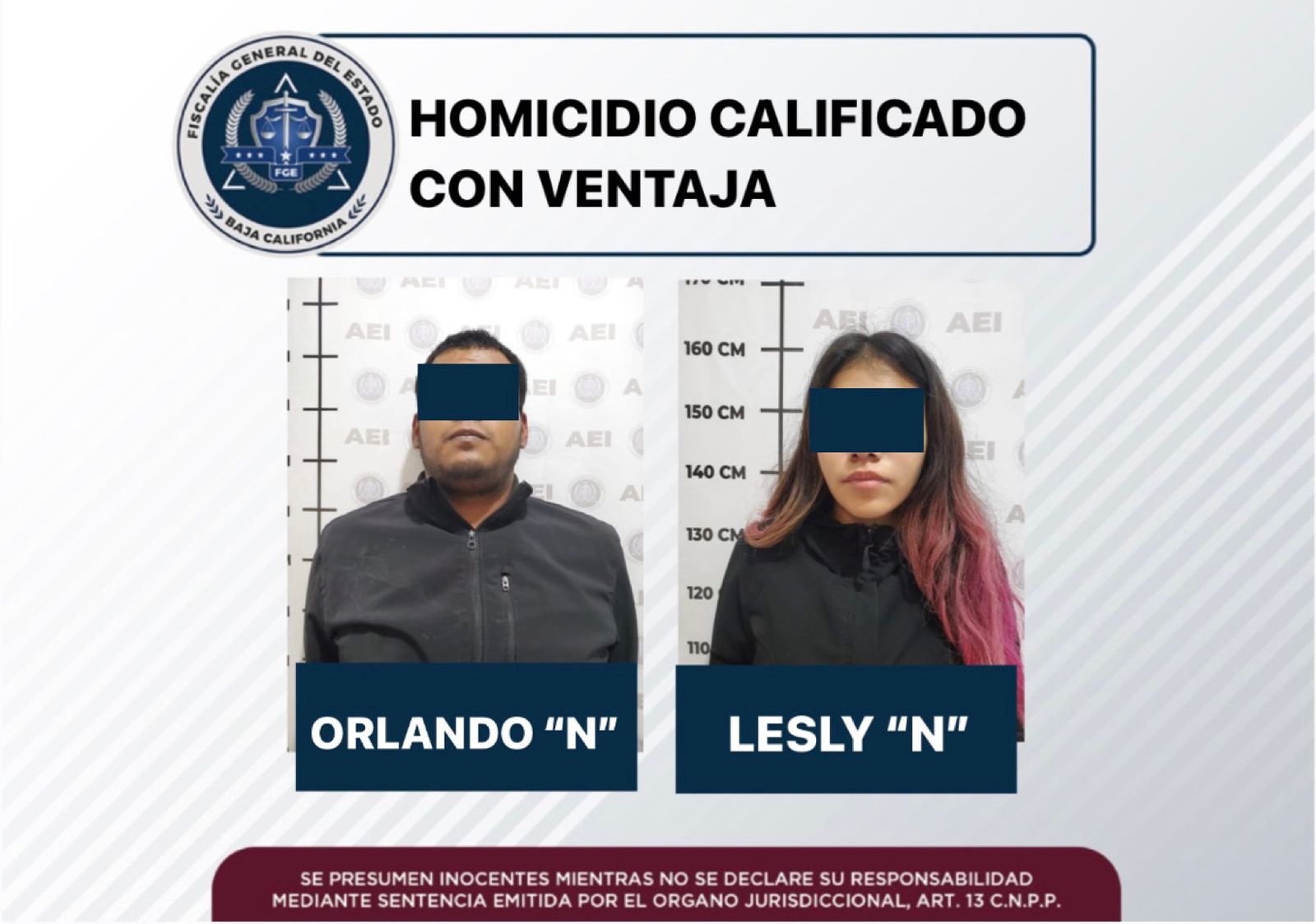 Homicidio calificado con ventaja: FGE