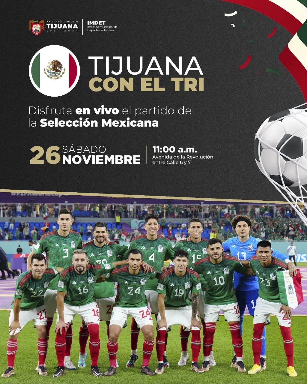 ¡Tijuana, a la revolución con el TRI!