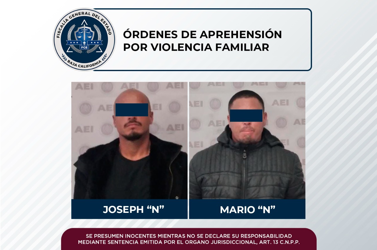 Aprehende agencia estatal de investigación a dos sujetos por violencia familiar