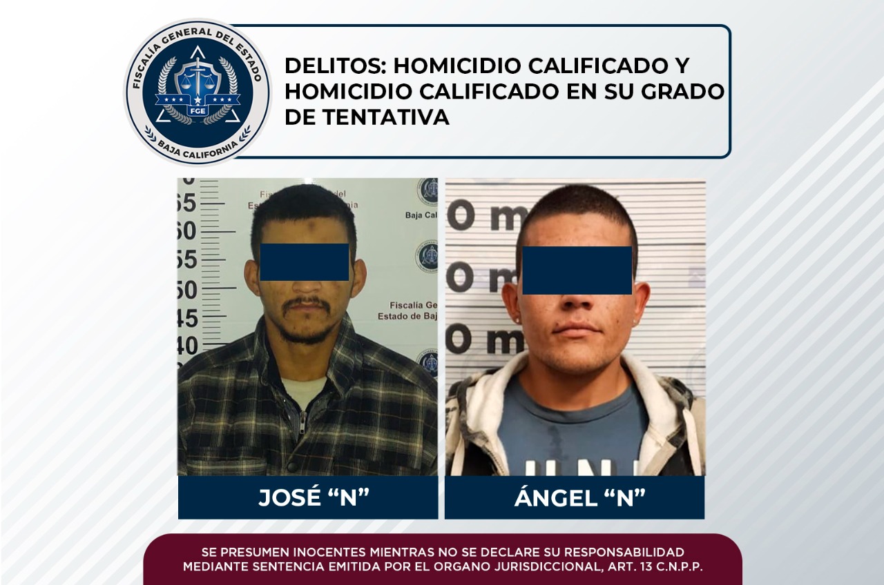 Fijan prisión preventiva a dos sujetos señalados de homicidio calificado e intento de homicidio: FGE