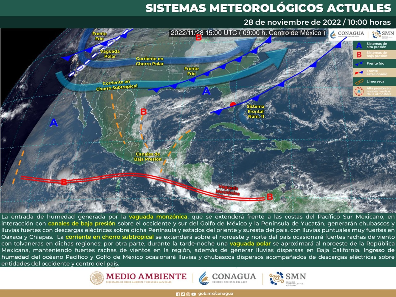 Reporta la CEPC posibilidad de lluvias ligeras y vientos para los próximos días