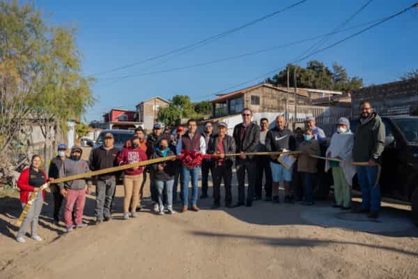 Inaugura CESPTE red de alcantarillado sanitario en colonia Rincón Tecate