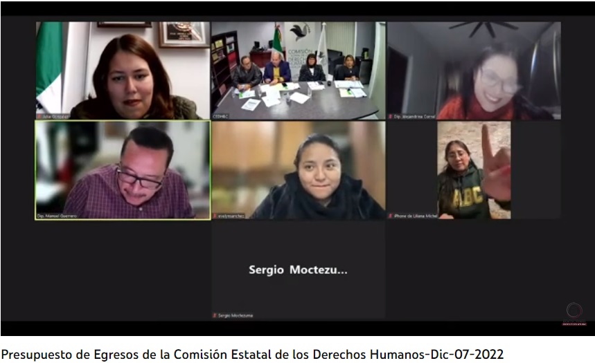 CEDHBC presenta su proyección de egresos para el siguiente año