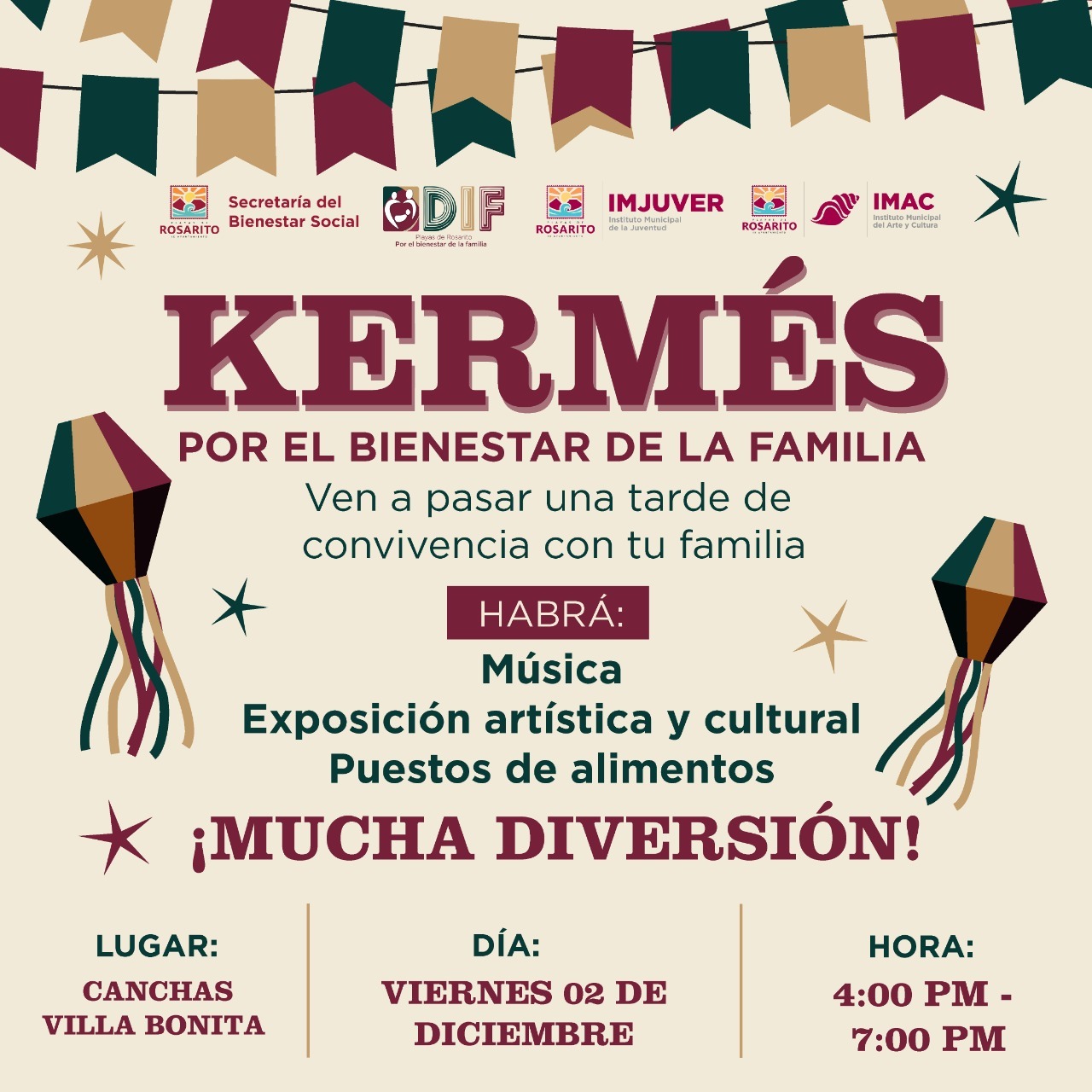 Invita DIF Municipal a participar en su kermes por el bienestar de la familia 2022