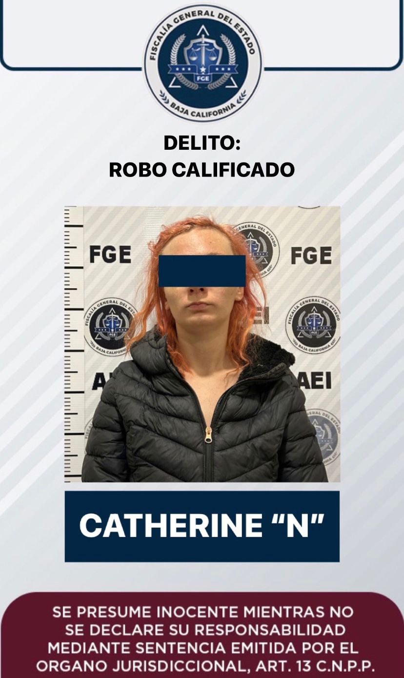 Por robo calificado, queda en prisión preventiva Catherine María “Lady pelucas”: FGE