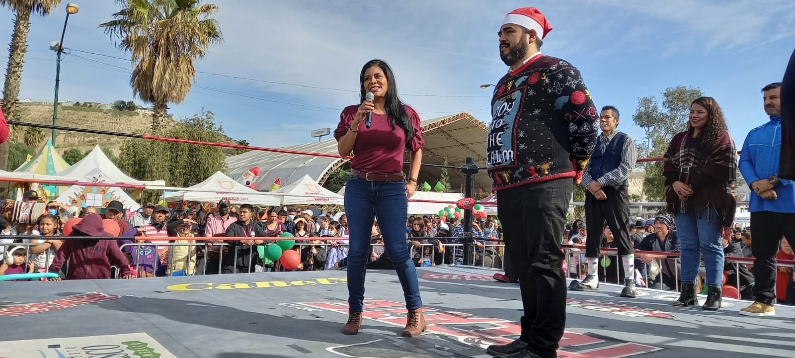 Alcaldesa celebró a más de 9 mil tijuanenses en macro posada navideña