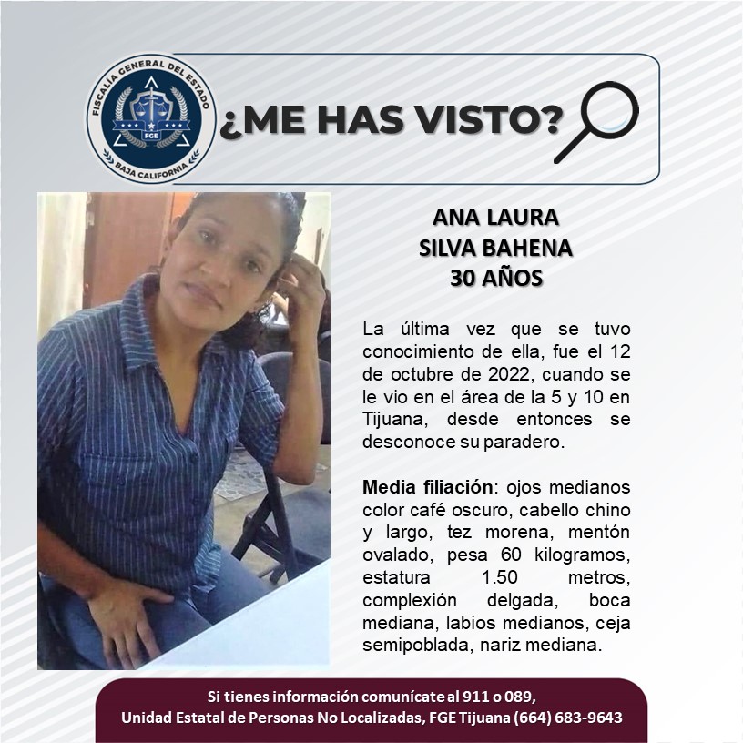 Pesquisa de mujer de 30 años, Ana Laura Silva Bahena