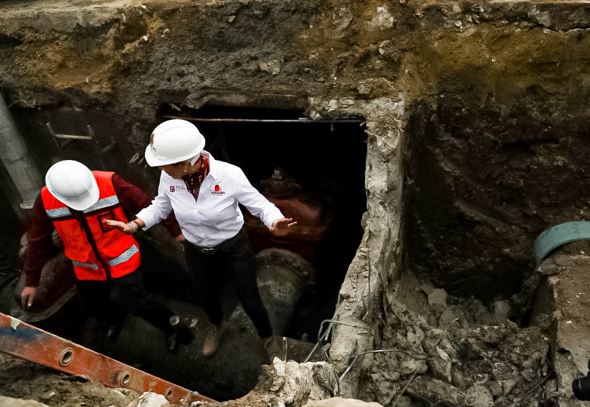 Supervisa Marina del Pilar trabajos para recuperar el suministro de agua en Tijuana y Rosarito