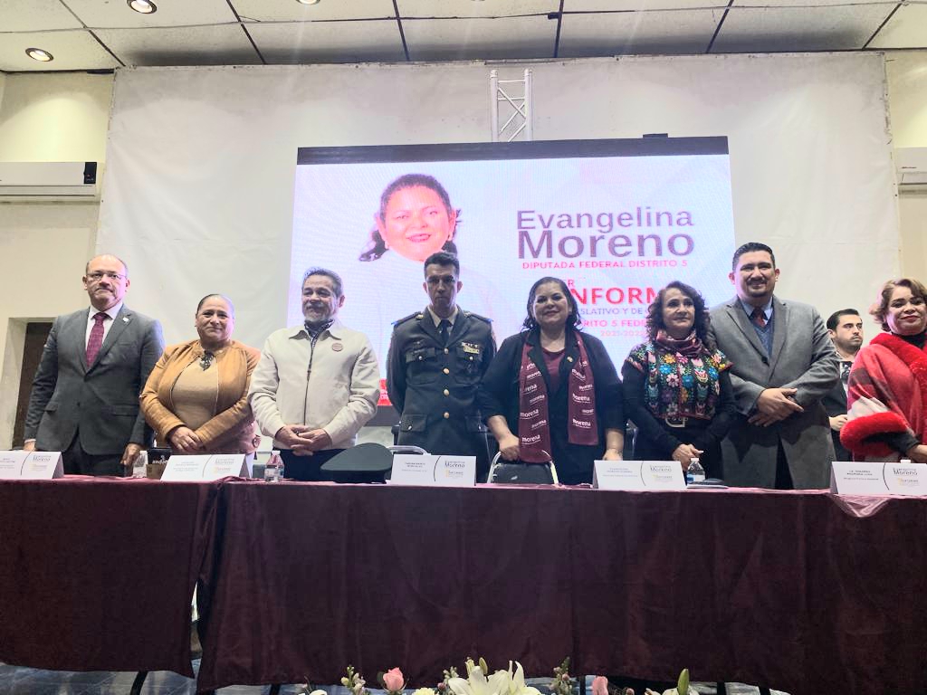 Rinde Evangelina Moreno su primer informe como Diputada Federal