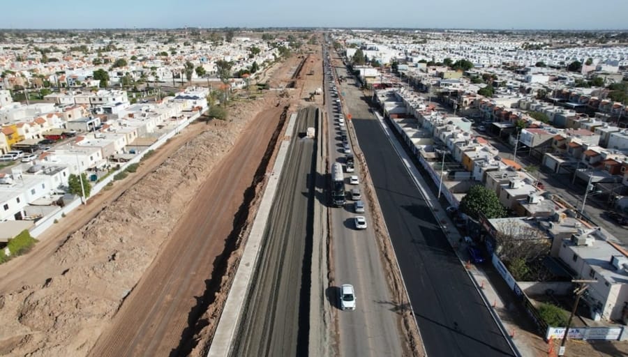 Avanza SIDURT en la ampliación de carretera Islas Agrarias, en Mexicali