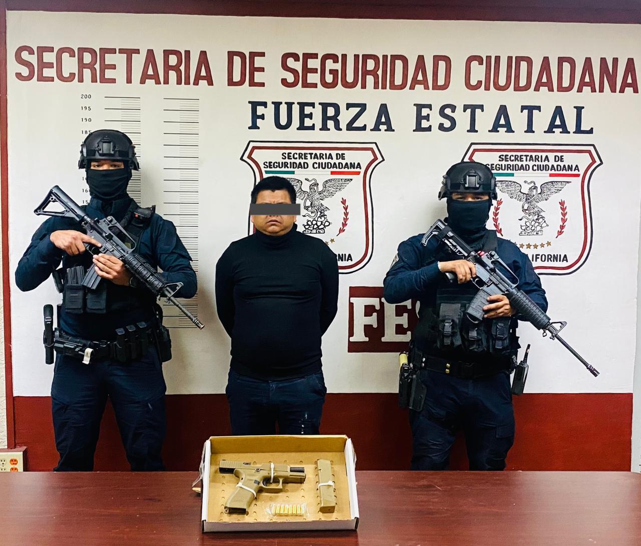 Captura FESC a presunto líder del crimen organizado en La Rumorosa