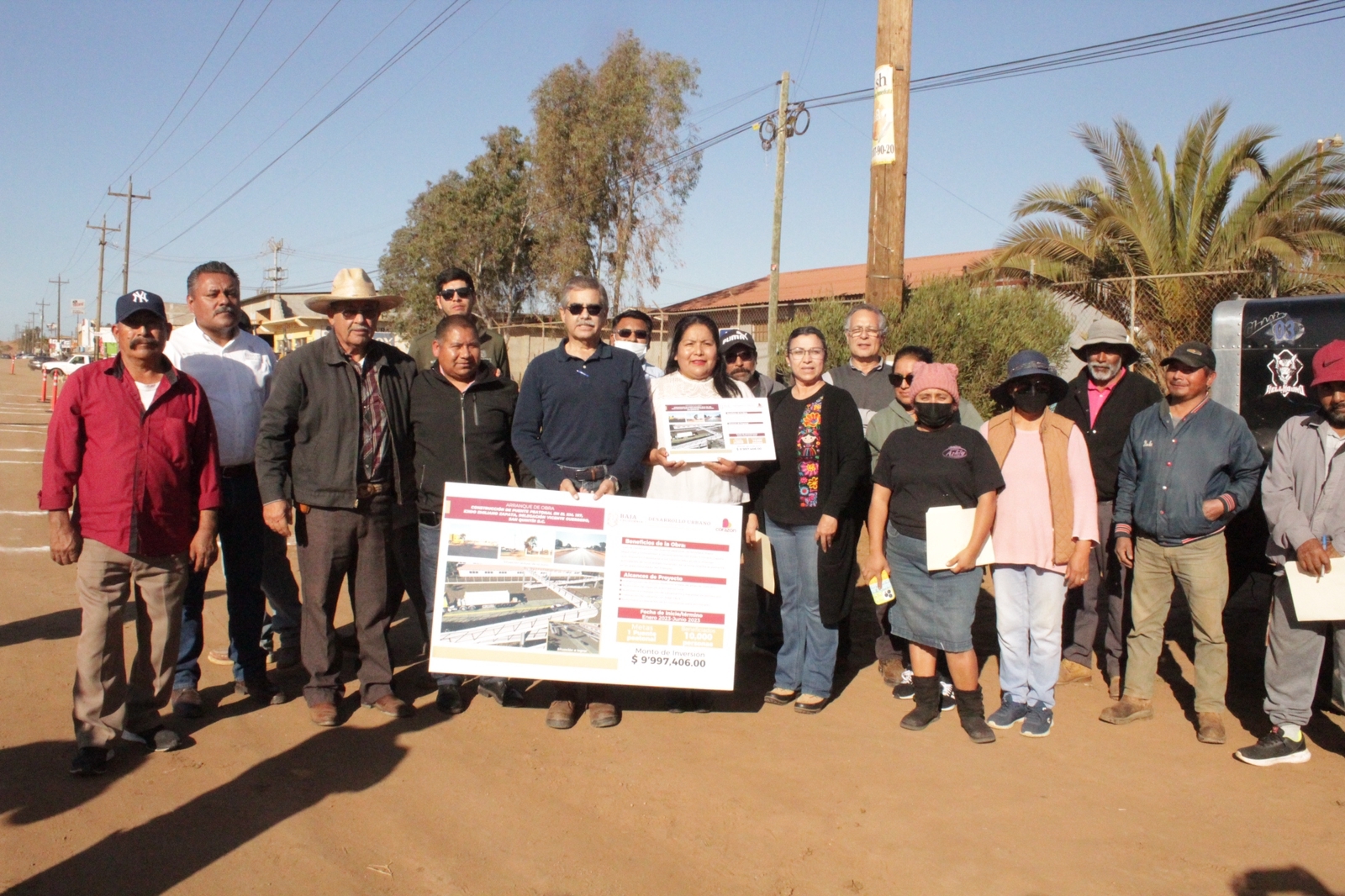 Construirá SIDURT puente peatonal en Ejido Emiliano Zapata en el municipio de San Quintín