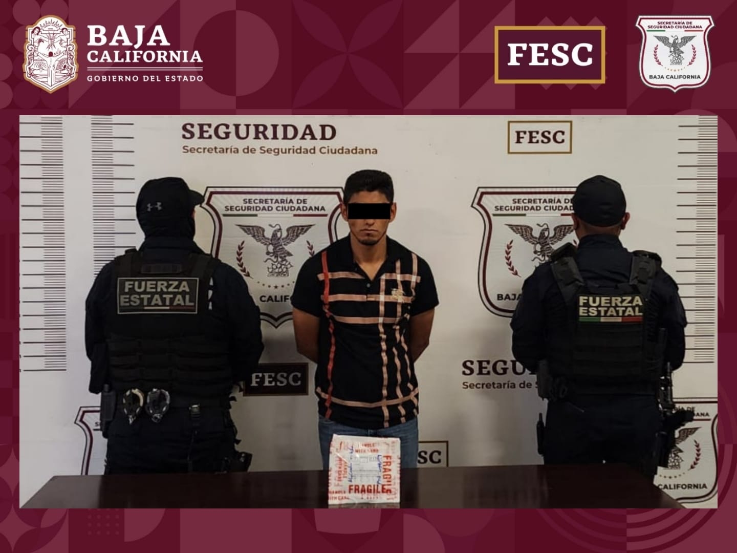 Detiene FESC a nueve personas en posesión de distintas drogas