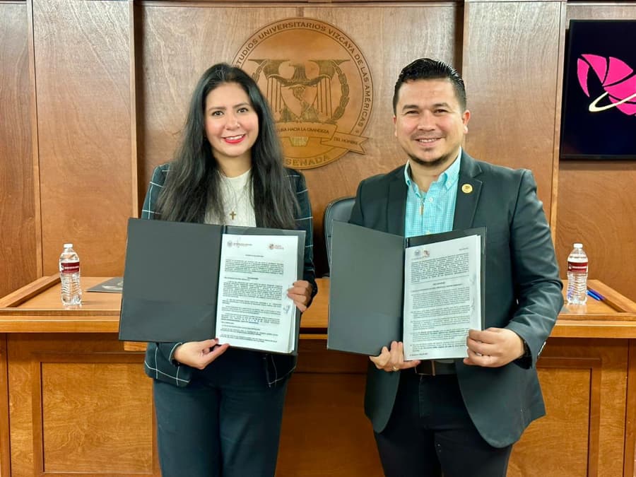 Firman CECyTE BC y Universidad Vizcaya Ensenada convenio en beneficio de la profesionalización de su alumnado