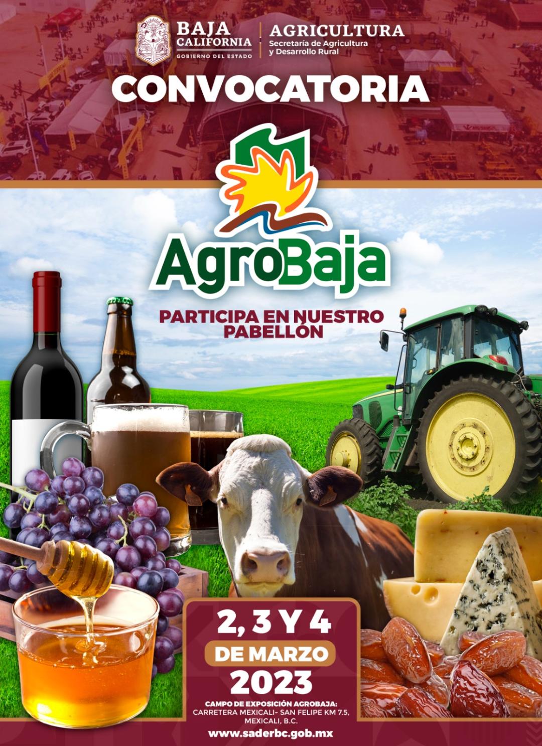 Invita SADERBC a pequeños agroempresarios para exponer sus productos en AgroBaja 2023