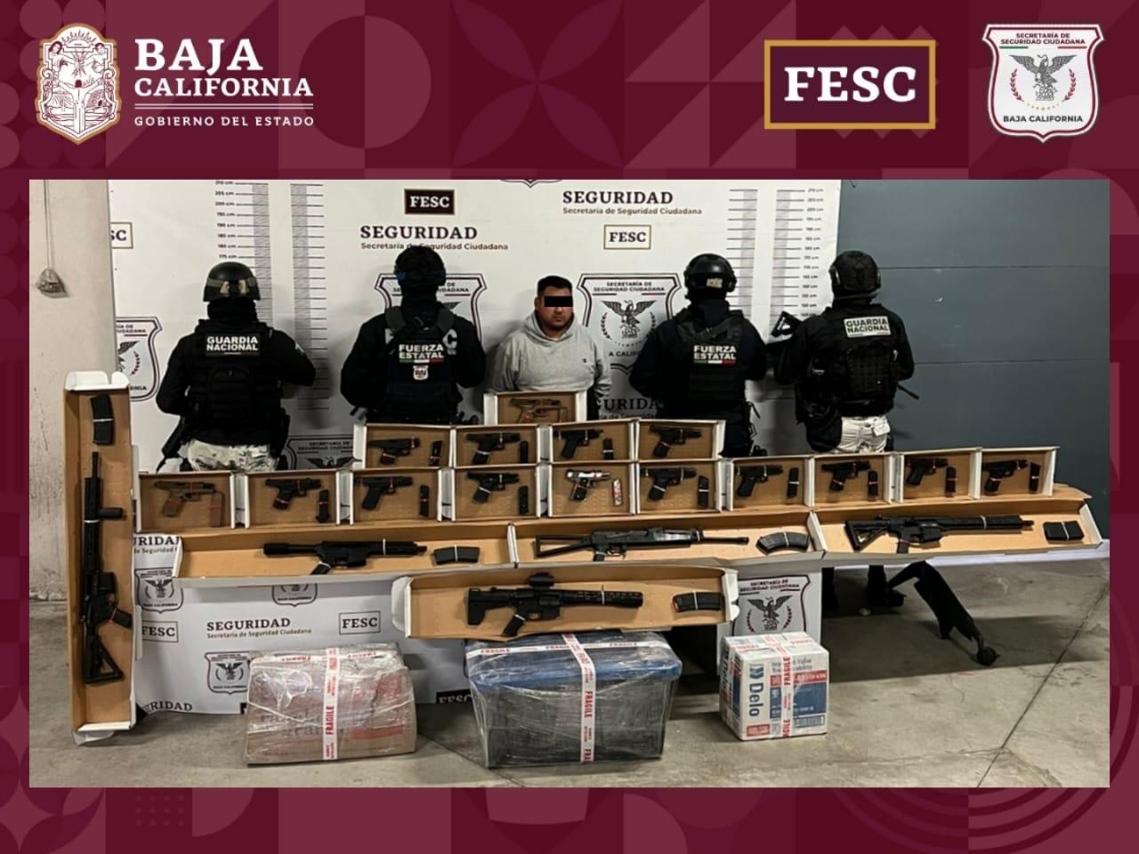 Asegura fuerza estatal 20 armas e importante cargamento de drogas