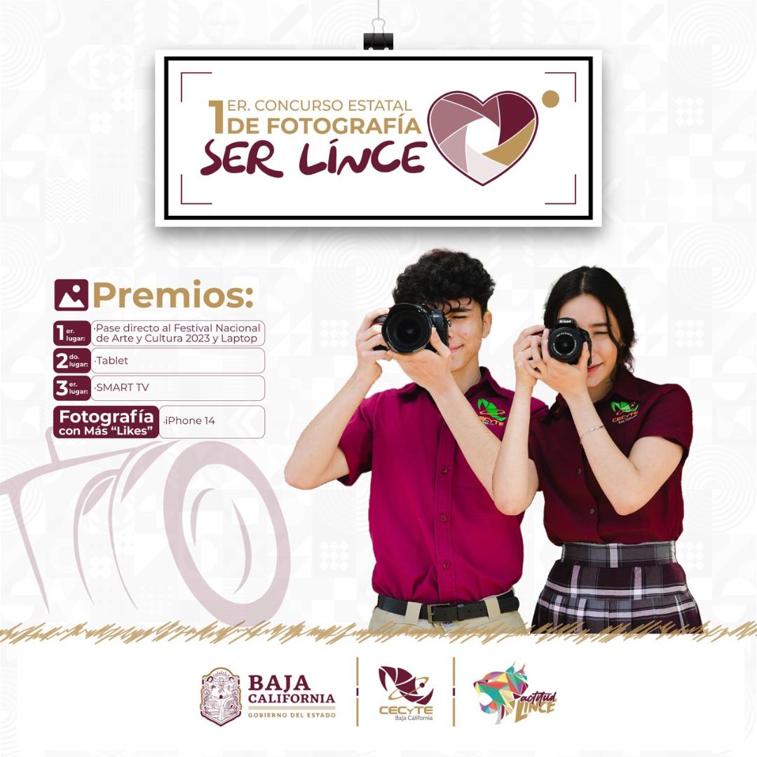 Invita CECyTE BC a participar en el 1er concurso estatal de fotografía “Ser Lince” edición 2023