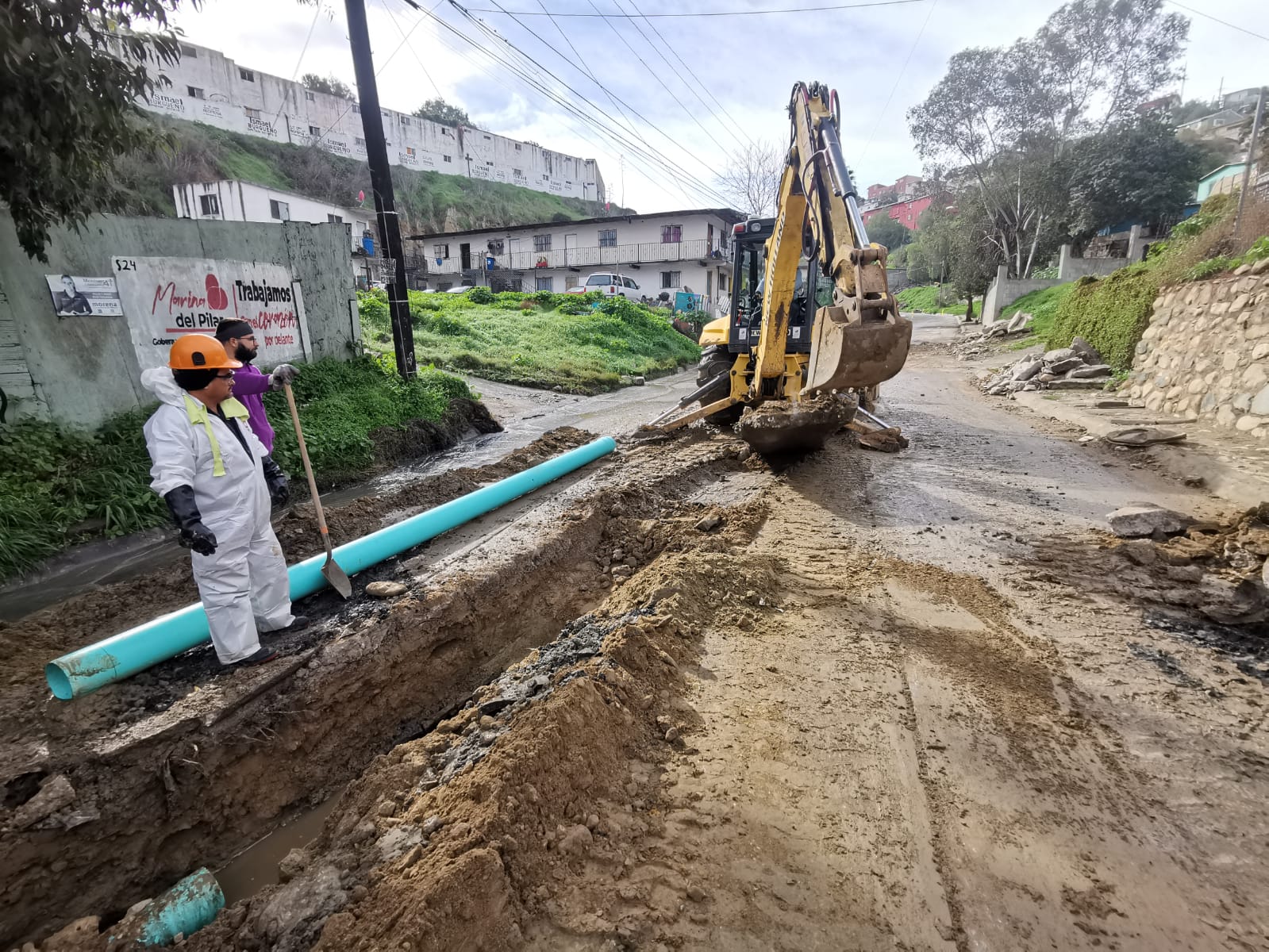 Repara CESPT infraestructura hidráulica en colonias de Tijuana