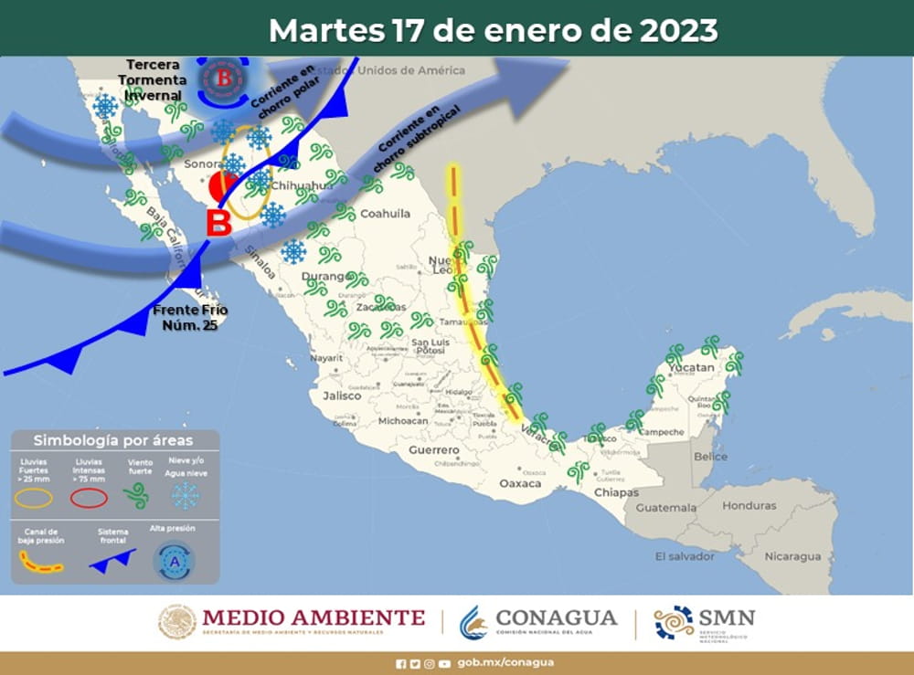 Reporta Protección Civil Estatal probabilidad de nevada en Baja California