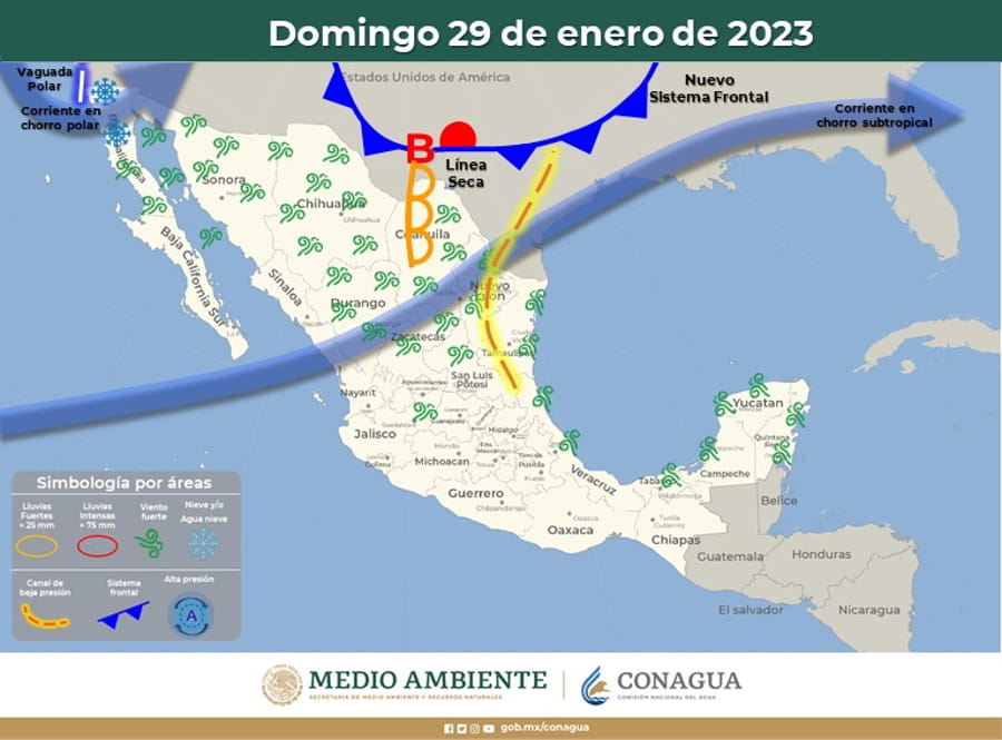 Se registrarán vientos y lluvias en baja california desde las primeras horas de este domingo 29 de enero: Protección Civil