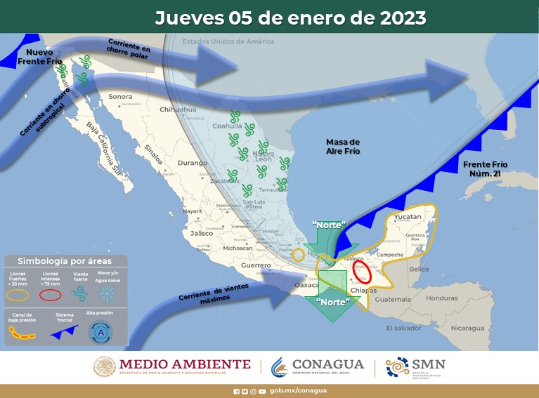 Continuarán condiciones de lluvias y temperaturas bajas durante la semana en BC: Protección Civil Estatal