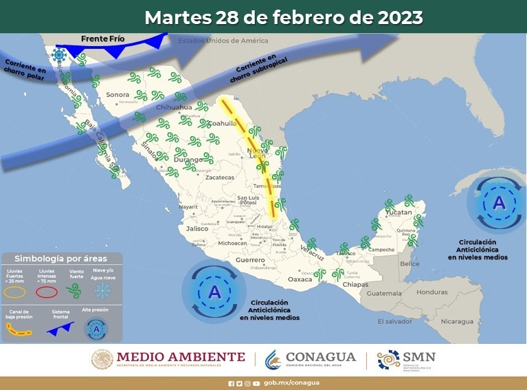 Continuarán lluvias y bajas temperaturas en la región: Protección Civil Baja California