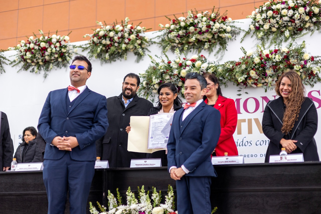 Alcaldesa Montserrat Caballero casó a mil 523 parejas en la ceremonia “Juntos comprometidos con amor”