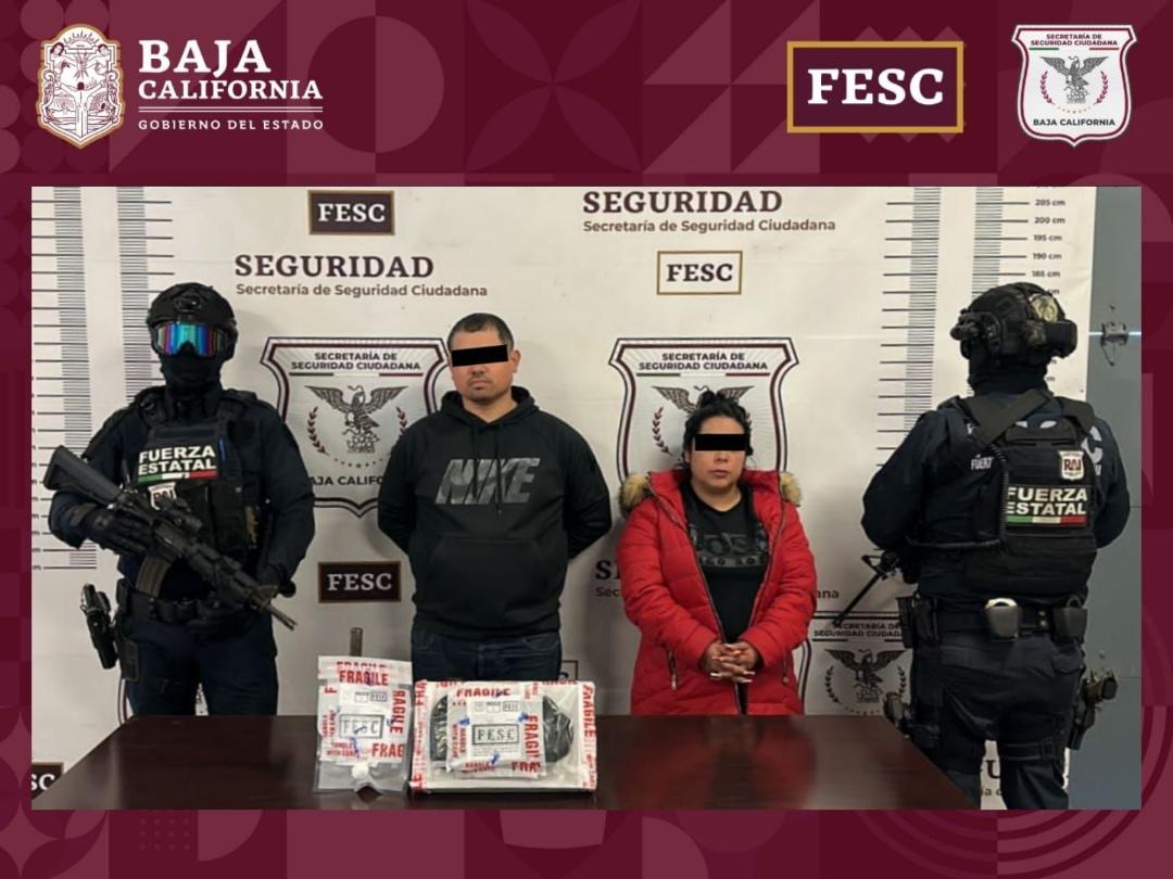 Detiene FESC a un hombre y una mujer en poder de un arma de fuego