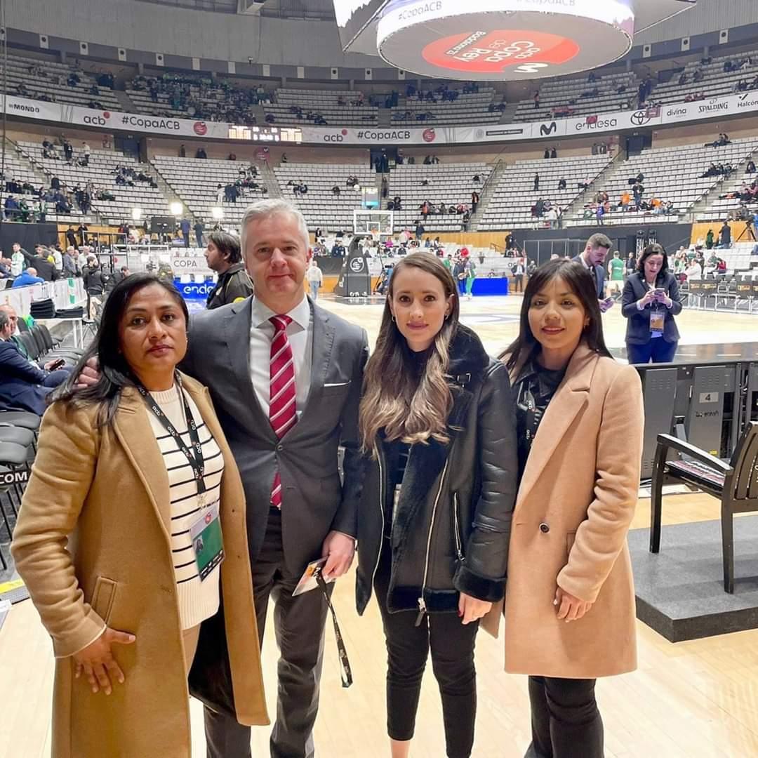 Comitiva de Tijuana Zonkeys presente en la Copa del Rey de baloncesto 2023