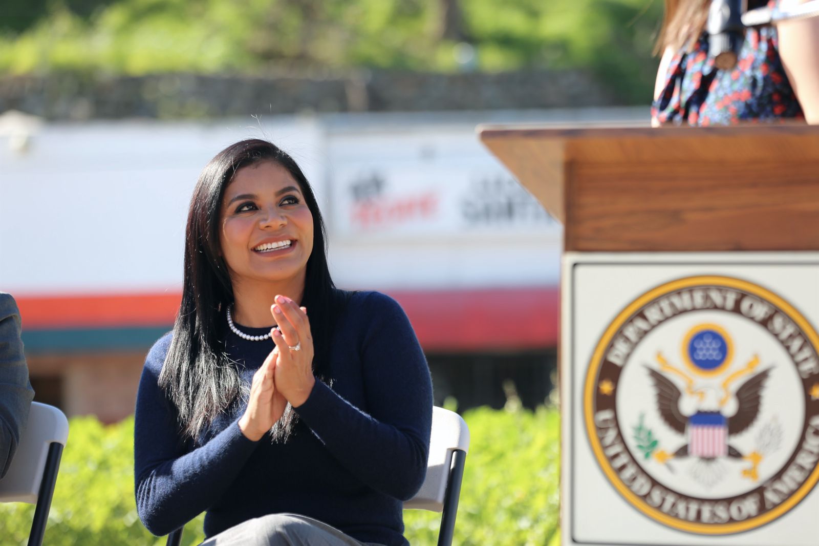 Gracias a la amistad con Estados Unidos y el amor por ambas naciones, se pudo lograr algo tan importante como el mural bicentenario: Montserrat Caballero