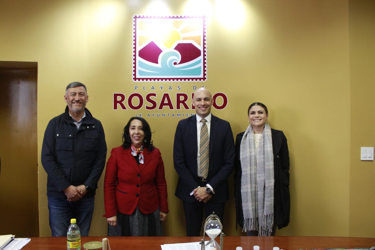 Se reúne alcaldesa de Rosarito con comisionado presidente del ITAIP BC