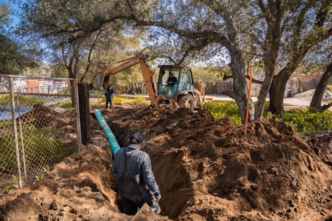 Rehabilita CESPTE red de alcantarillado sanitario en la colonia Chávez de Tecate