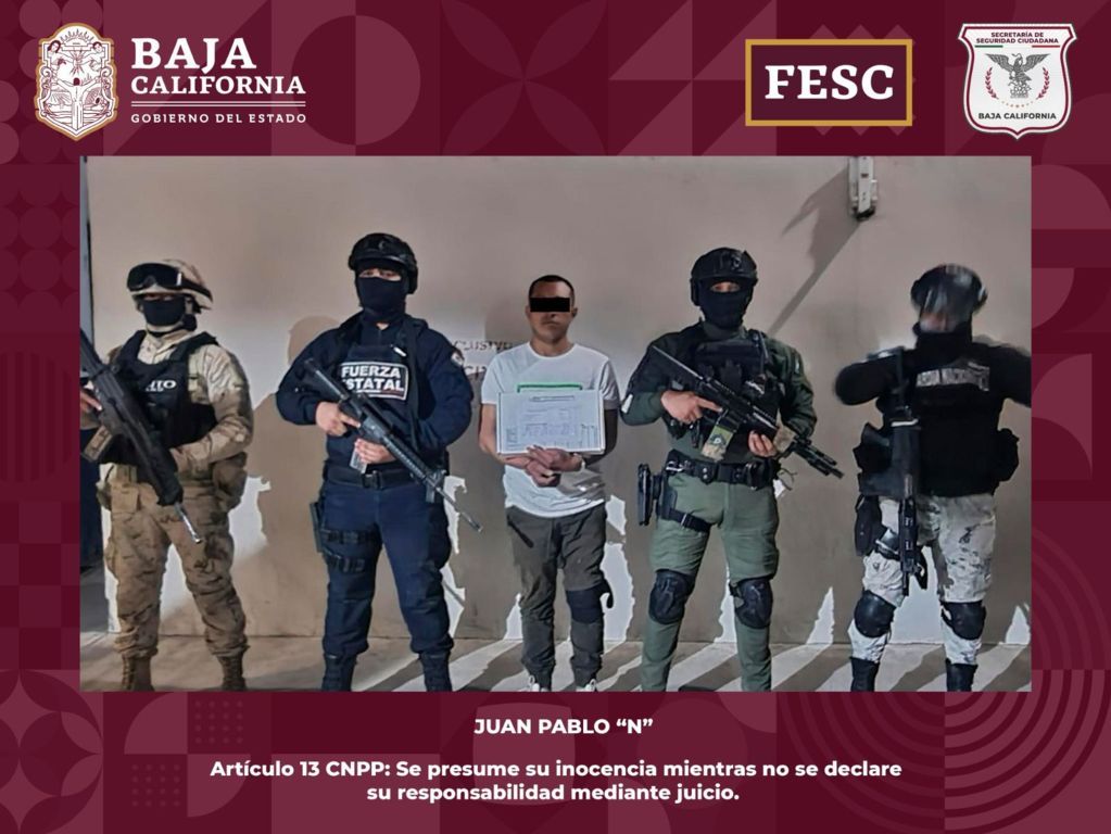 Aprehenden en operativo ‘ALFA’ a persona armada en Tijuana