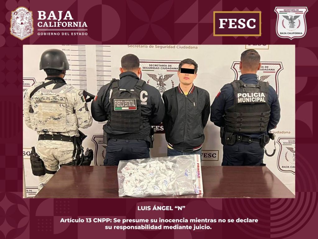 Decomisa FESC metanfetamina, cocaína, heroína y marihuana en operativos contra el narcomenudeo