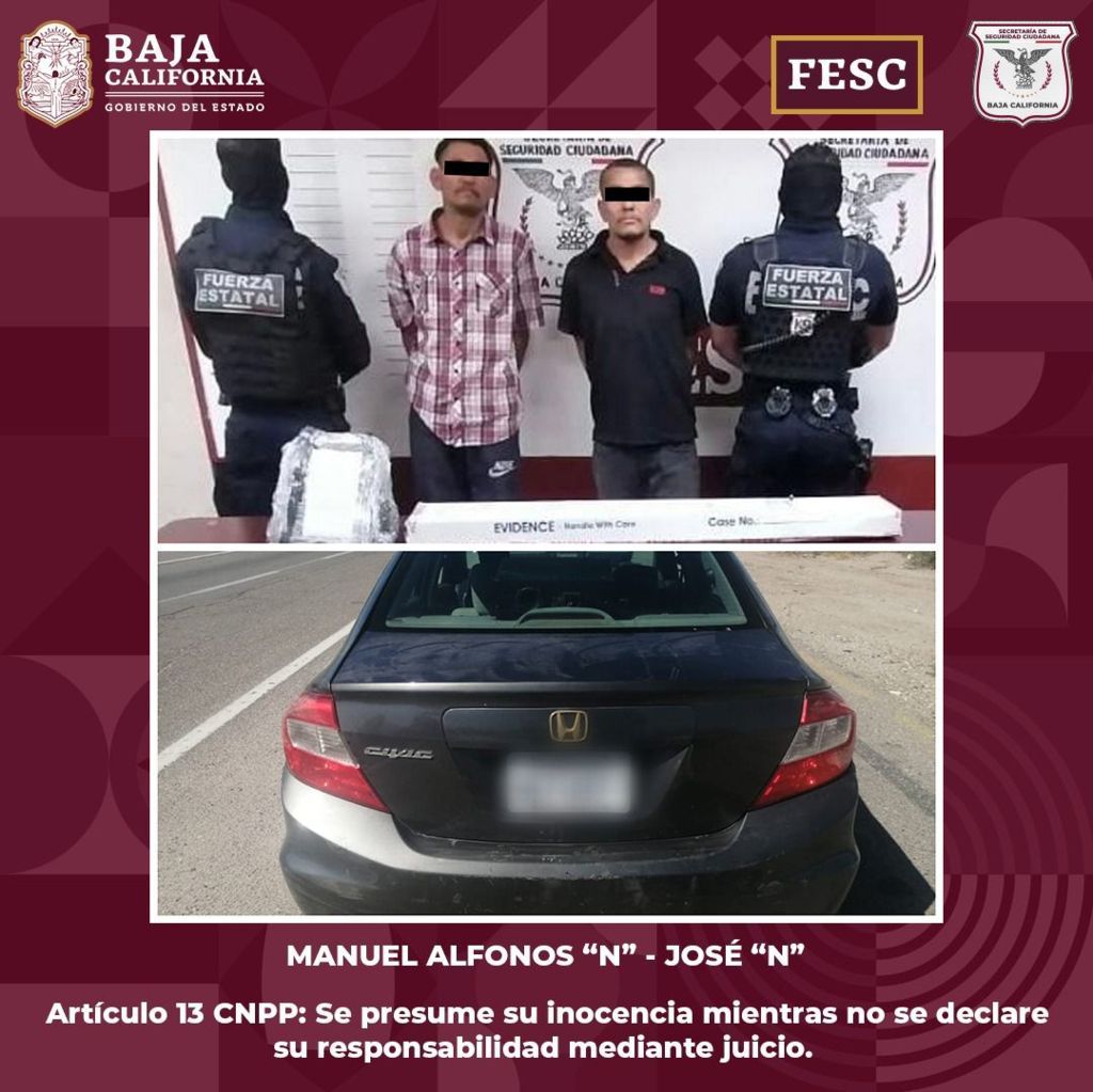 Detiene FESC a tres personas armadas en Mexicali