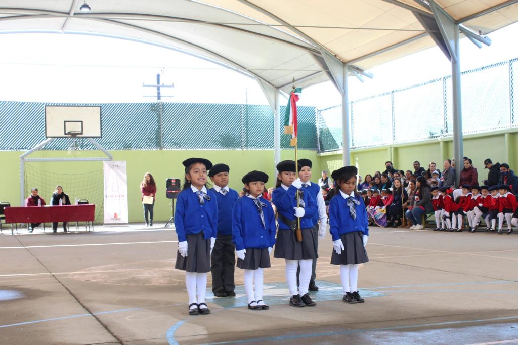 Fomentan valores cívicos demostraciones de escoltas de preescolar y primaria: SE BC