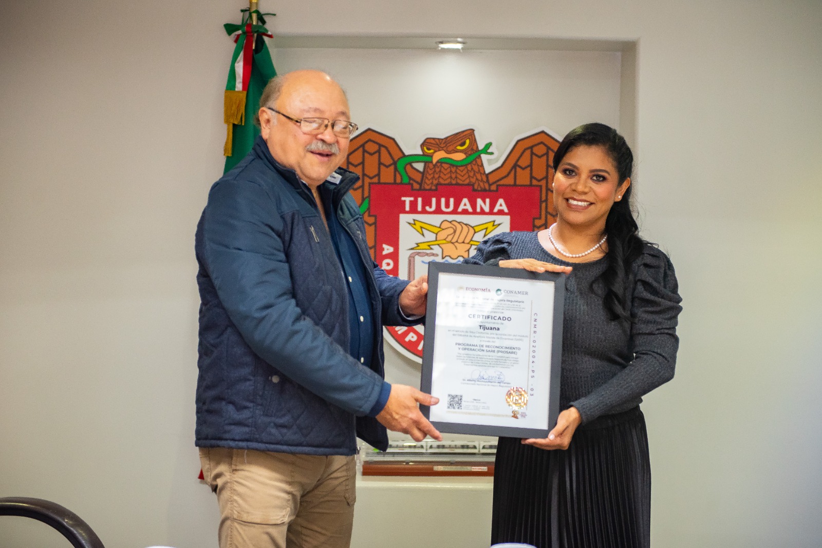 XXIV Ayuntamiento de Tijuana obtiene doble certificación PROSARE