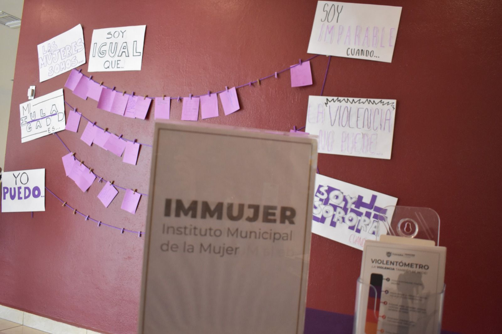 IMMUJER organiza “Tendedero morado”